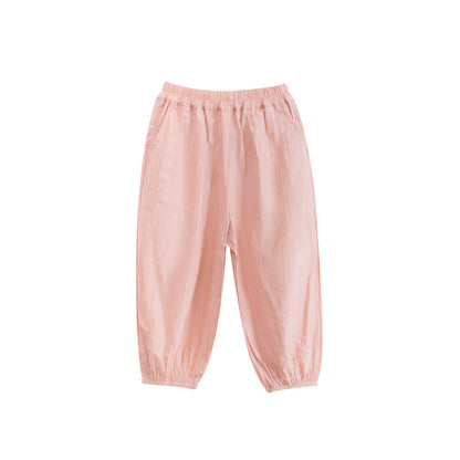 MyKids-USA® Children’s Comfortable Simple Casual Plain Pants – Thin Trousers