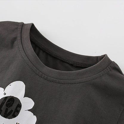 MyKids-USA® Boys’ Cartoon Panda Pattern T-shirt in European and American Style