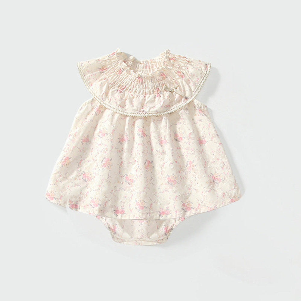 MyKids-USA® Baby Kids Floral Pattern Sleeveless Top Dress and Bloomers Clothing Set for Girls