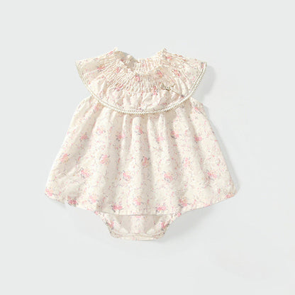 MyKids-USA® Baby Kids Floral Pattern Sleeveless Top Dress and Bloomers Clothing Set for Girls