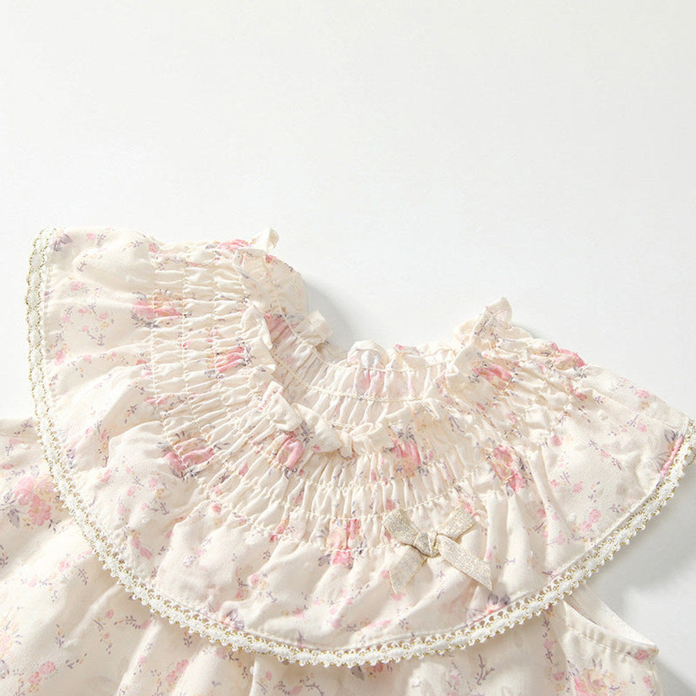 MyKids-USA® Baby Kids Floral Pattern Sleeveless Top Dress and Bloomers Clothing Set for Girls