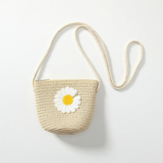 MyKids-USA® Cute Cartoon Style Children’s Flower Pattern Crossbody Bag