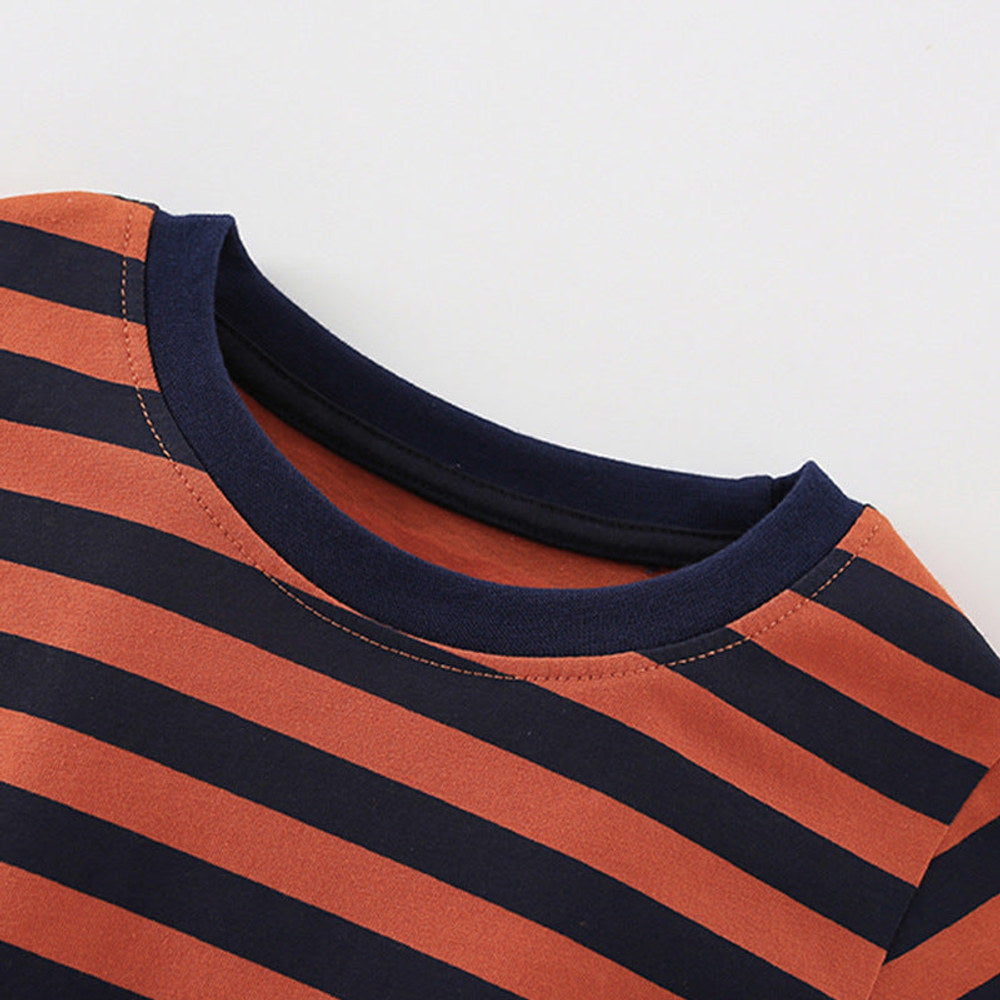 MyKids-USA® Baby Kids Striped Pattern T-shirt and Shorts Clothing Set for Boys