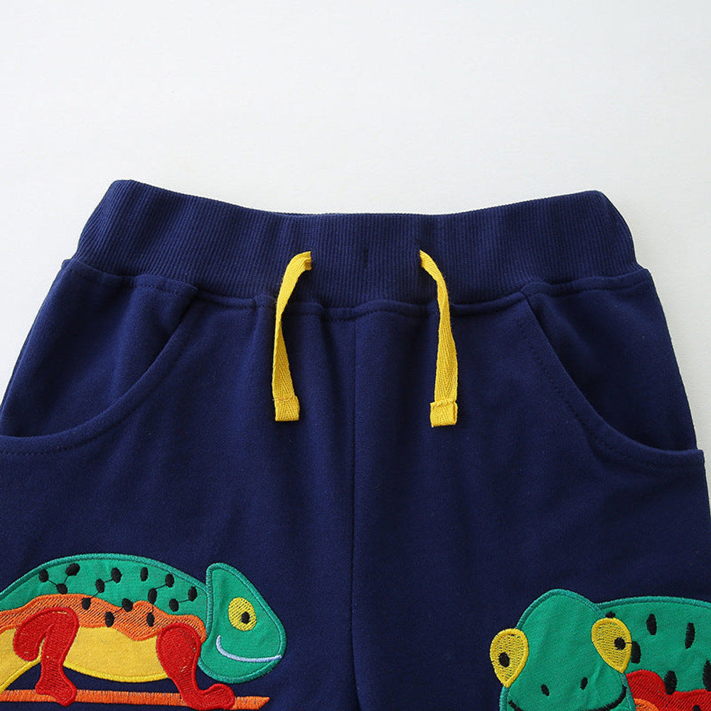 MyKids-USA® Kids Boys Cotton Casual Style Cartoon Animals Pattern Shorts