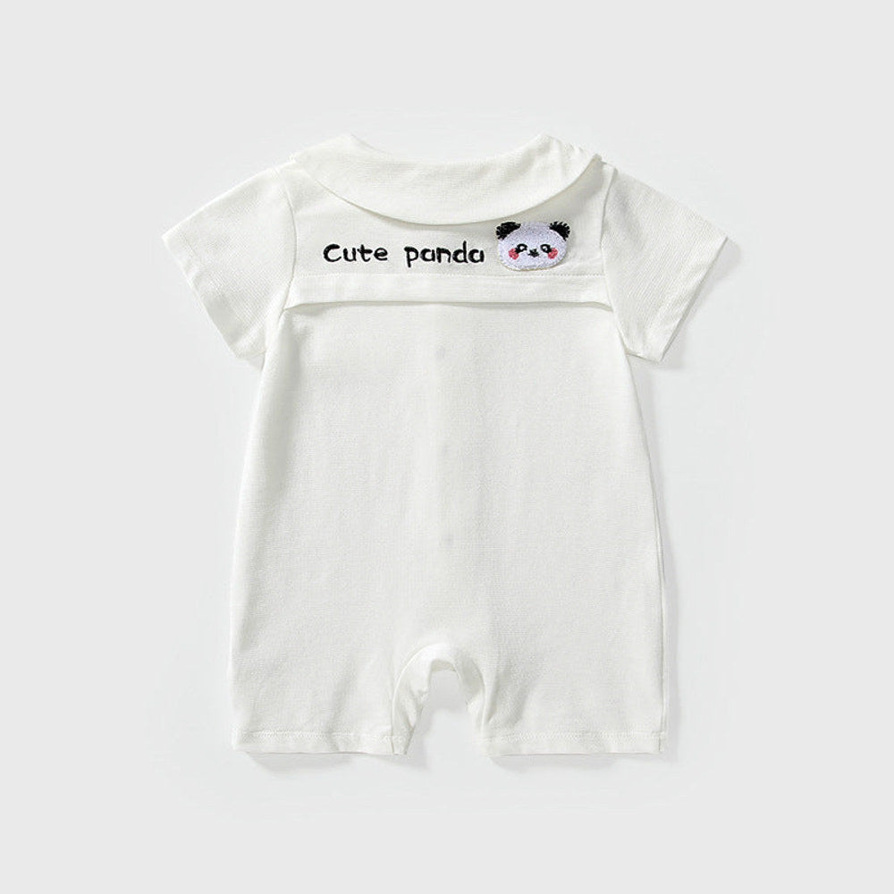 MyKids-USA® Baby Unisex Short Sleeves Cute Panda Pattern Rompers