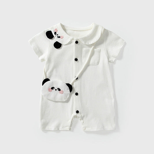 MyKids-USA® Summer Arrival Baby Unisex Short Sleeves Cute Panda Pattern Rompers