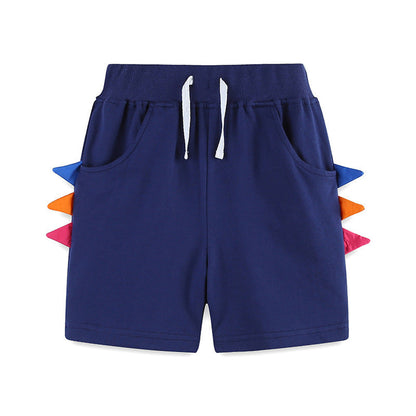 MyKids-USA® Kids Boys Cotton Casual Style Color Patchwork Shorts