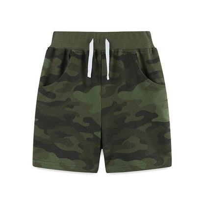 MyKids-USA® Kids Boys Cotton Casual Style Camouflage Shorts