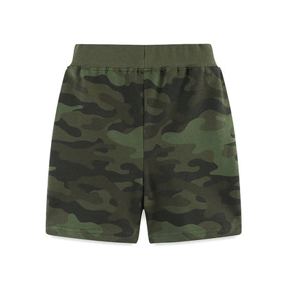 MyKids-USA® Kids Boys Cotton Casual Style Camouflage Shorts