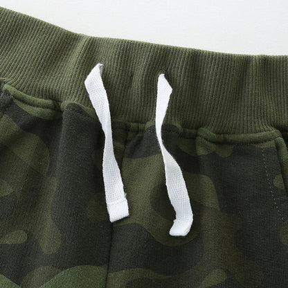 MyKids-USA® Kids Boys Cotton Casual Style Camouflage Shorts