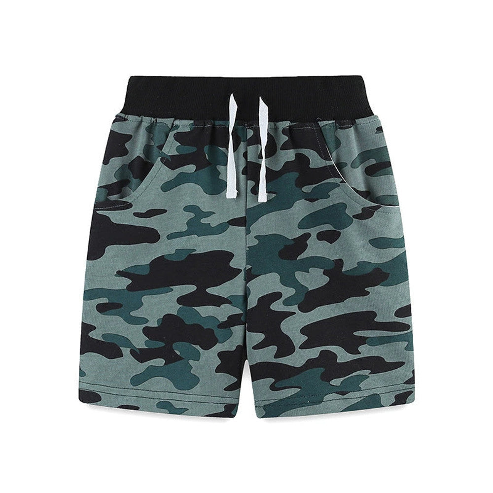 MyKids-USA® Kids Boys Cotton Casual Style Camouflage Shorts