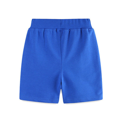 MyKids-USA® Kids Boys Cotton Casual Style Cartoon Lion and Letters Pattern Shorts