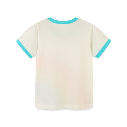 MyKids-USA® Boys’ Colorful Rainbow Pattern T-shirt in European and American Style