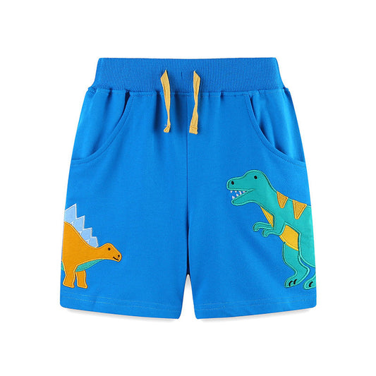 MyKids-USA® Kids Boys Cotton Casual Style Cartoon Dinosaurs Pattern Shorts