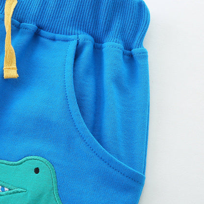 MyKids-USA® Kids Boys Cotton Casual Style Cartoon Dinosaurs Pattern Shorts
