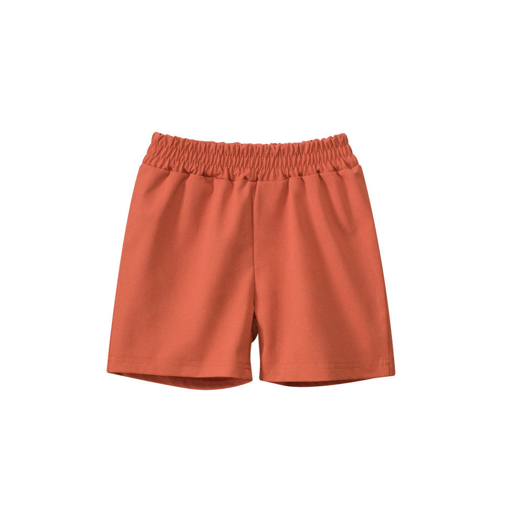 MyKids-USA® Boys Casual Style Solid Color Shorts