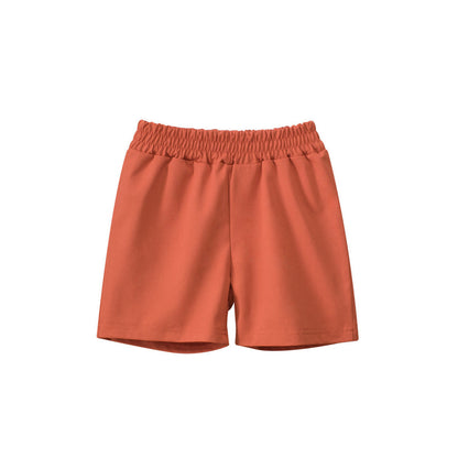 MyKids-USA® Boys Casual Style Solid Color Shorts