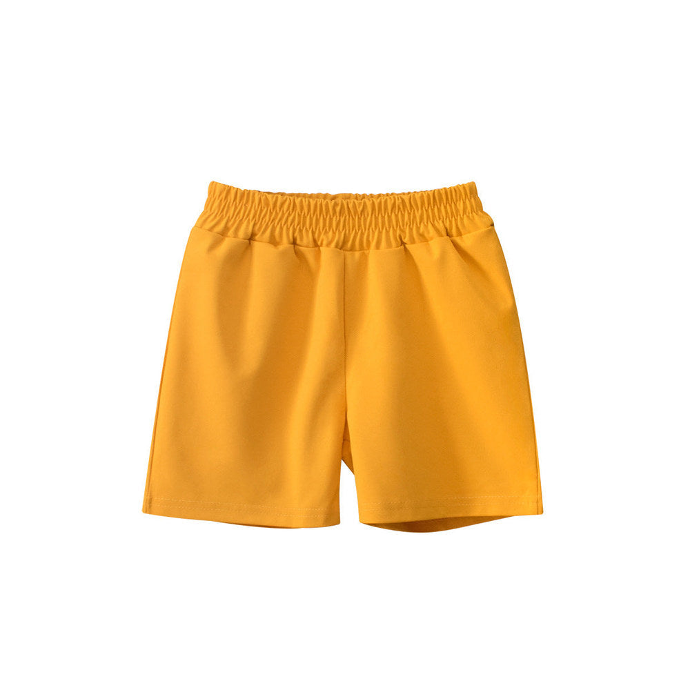 MyKids-USA® Boys Casual Style Solid Color Shorts