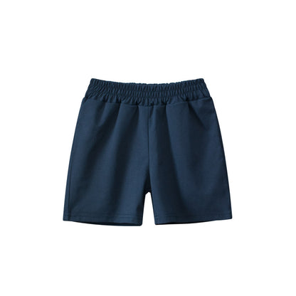 MyKids-USA® Boys Casual Style Solid Color Shorts