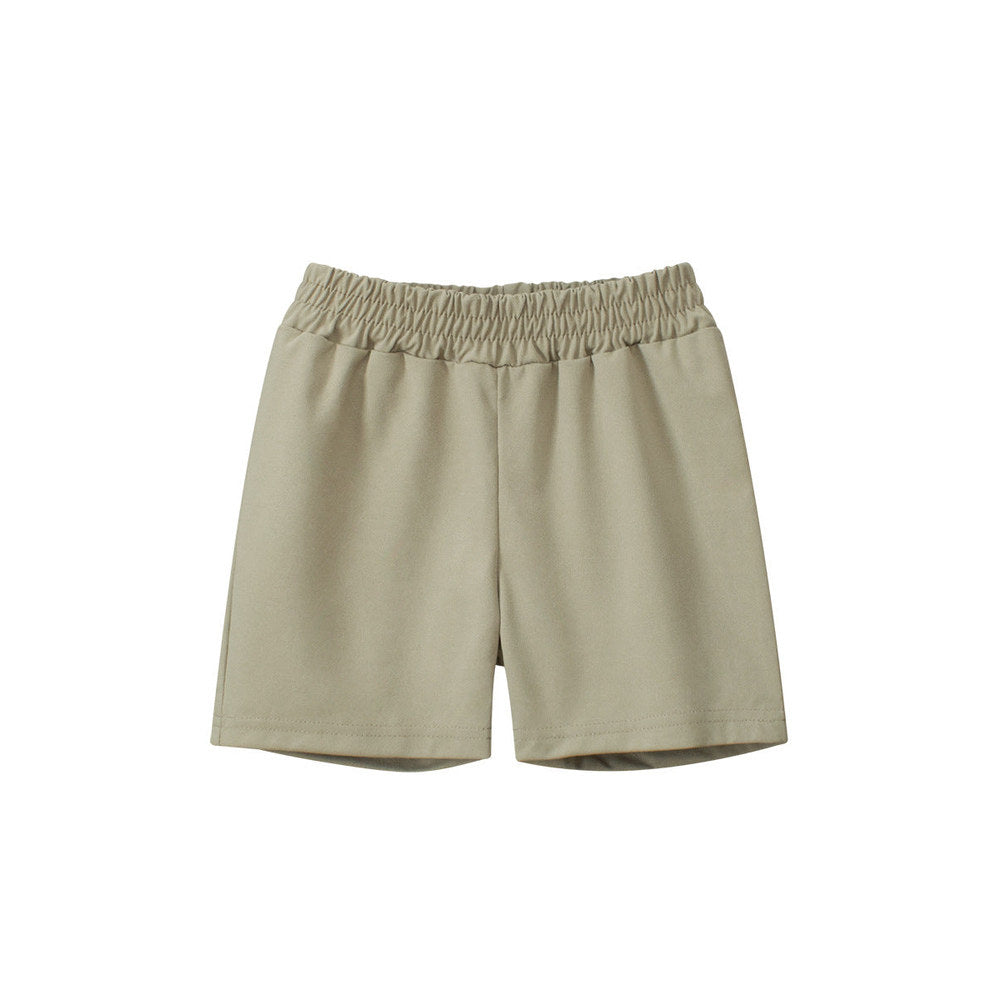 MyKids-USA® Boys Casual Style Solid Color Shorts