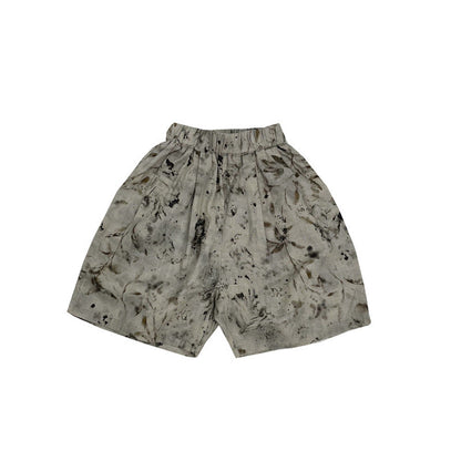 MyKids-USA® Unisex Casual Wash-Painting Pattern Cotton Shorts