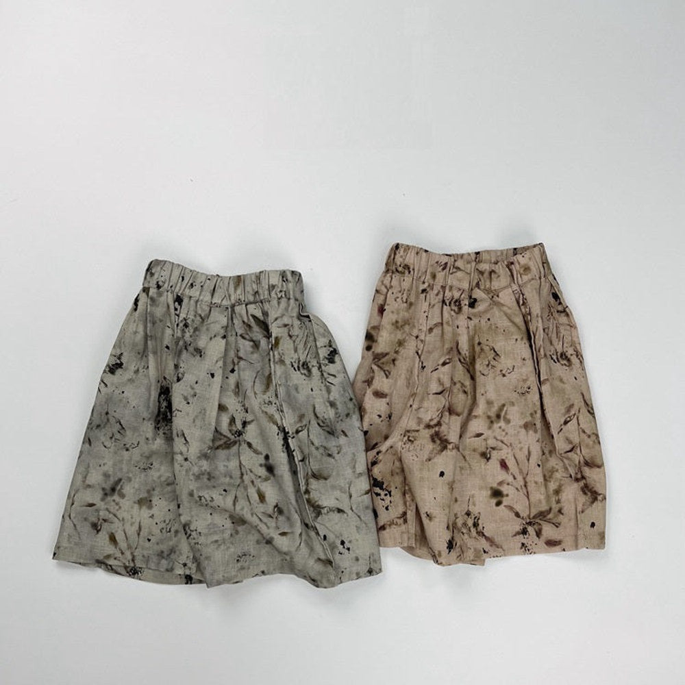 MyKids-USA® Unisex Casual Wash-Painting Pattern Cotton Shorts