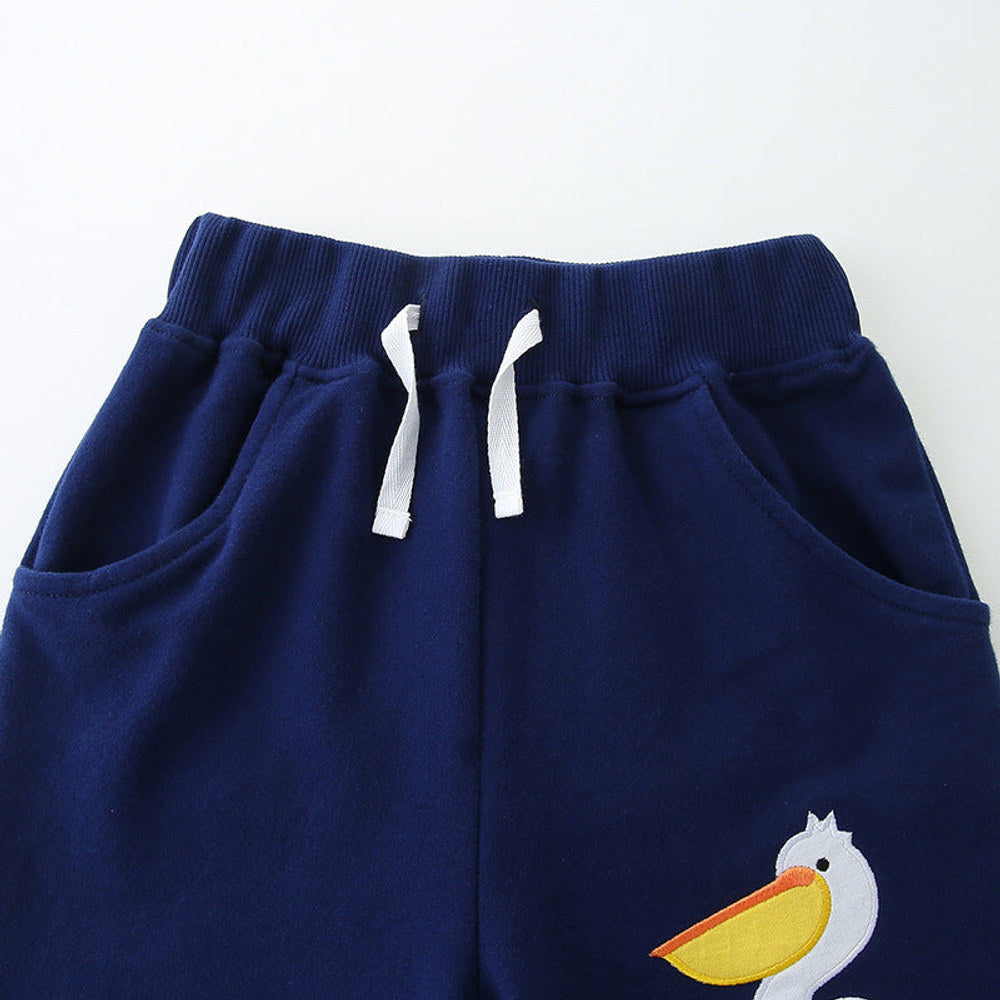 MyKids-USA® Kids Cotton Casual Style Cartoon Animals Bird Pattern Shorts