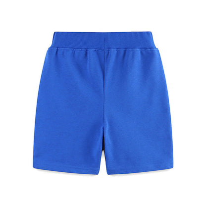MyKids-USA® Kids Boys Cotton Casual Style Cartoon Rocket Pattern Shorts