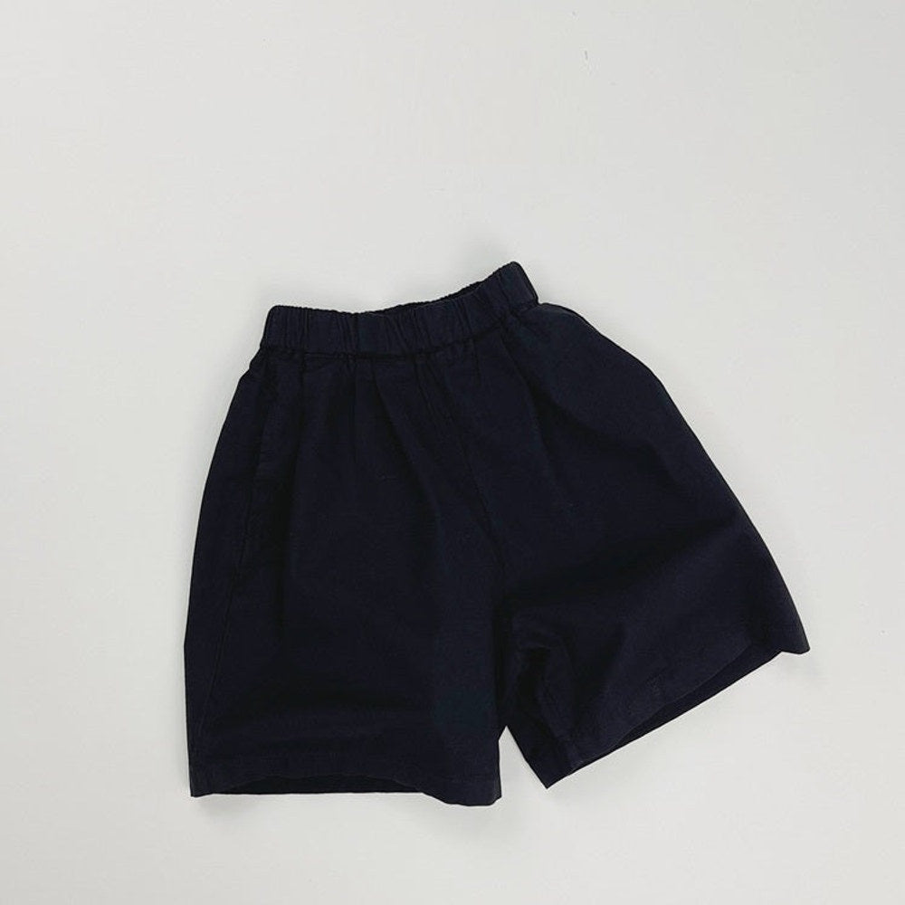 MyKids-USA® Unisex Casual Solid Color Cotton Shorts