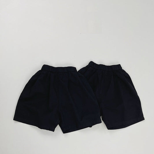 MyKids-USA® Unisex Casual Solid Color Cotton Shorts