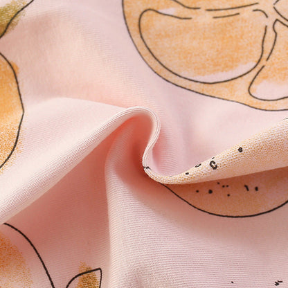 MyKids-USA® Fruits Pattern Fly Sleeves Dress for Stylish Girls