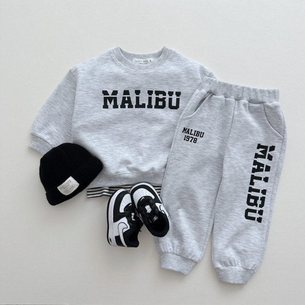 MyKids-USA® Baby Kids Unisex Casual Letters Pattern Long Sleeves Top Pullover and Pants Clothing Set