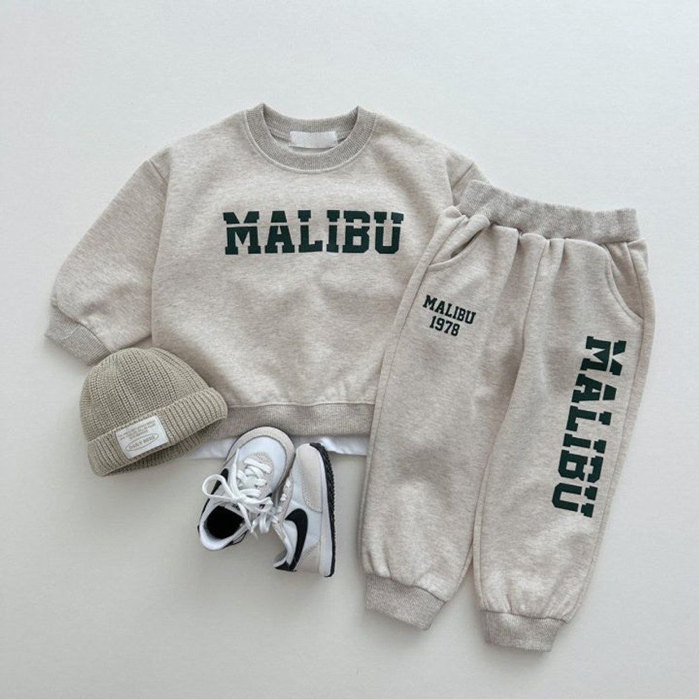 MyKids-USA® Baby Kids Unisex Casual Letters Pattern Long Sleeves Top Pullover and Pants Clothing Set