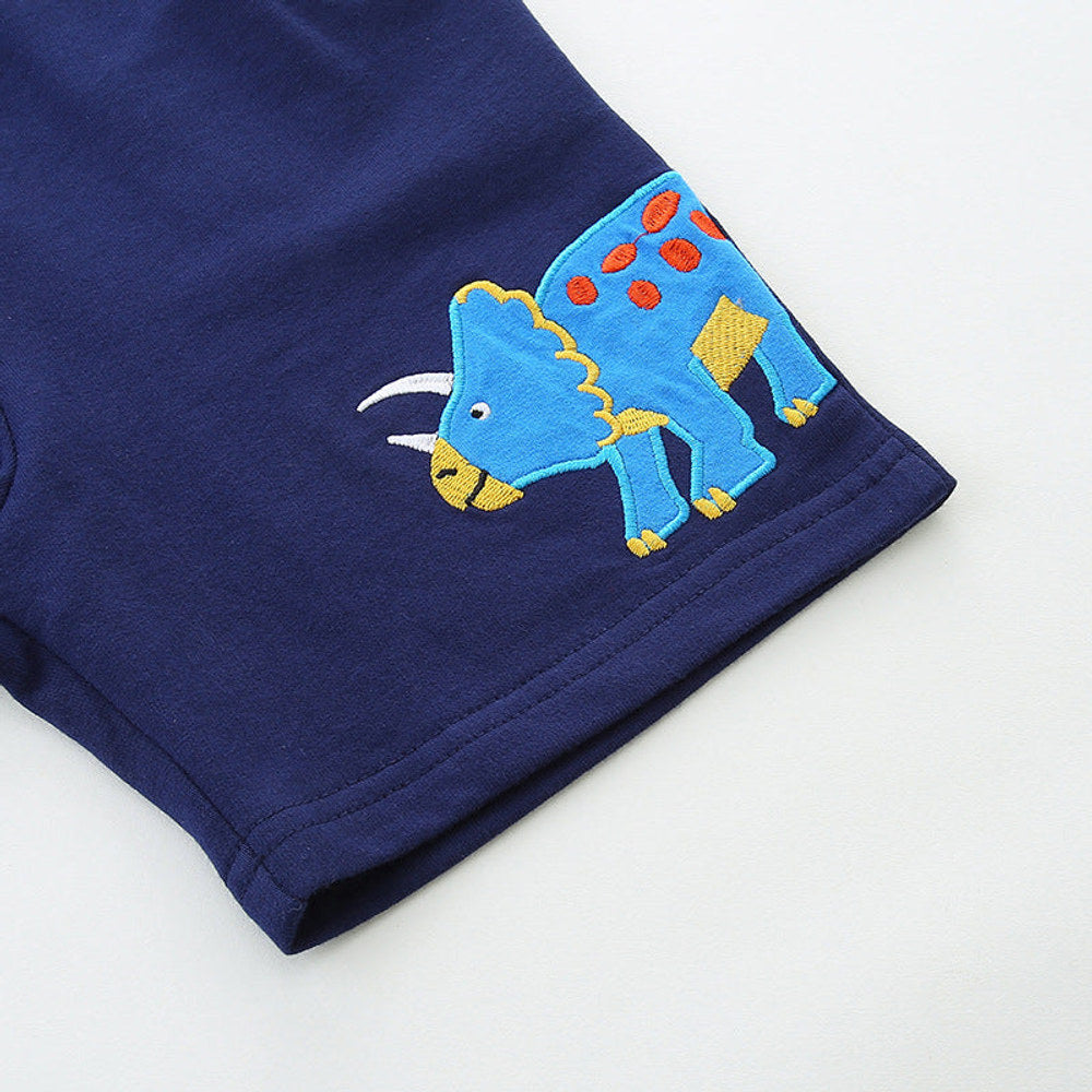 MyKids-USA® Kids Boys Cotton Casual Style Cartoon Dinosaurs Pattern Shorts