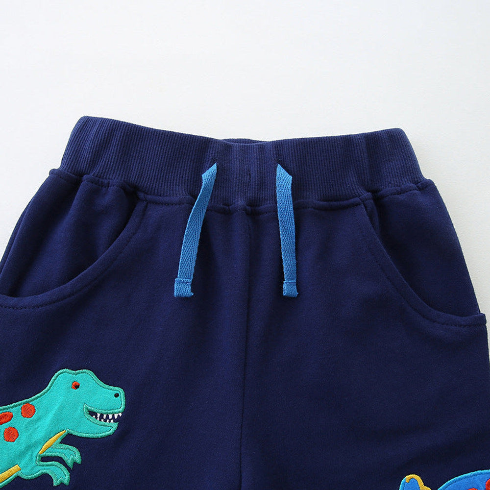 MyKids-USA® Kids Boys Cotton Casual Style Cartoon Dinosaurs Pattern Shorts