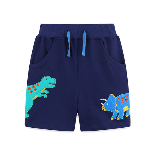 MyKids-USA® Kids Boys Cotton Casual Style Cartoon Dinosaurs Pattern Shorts