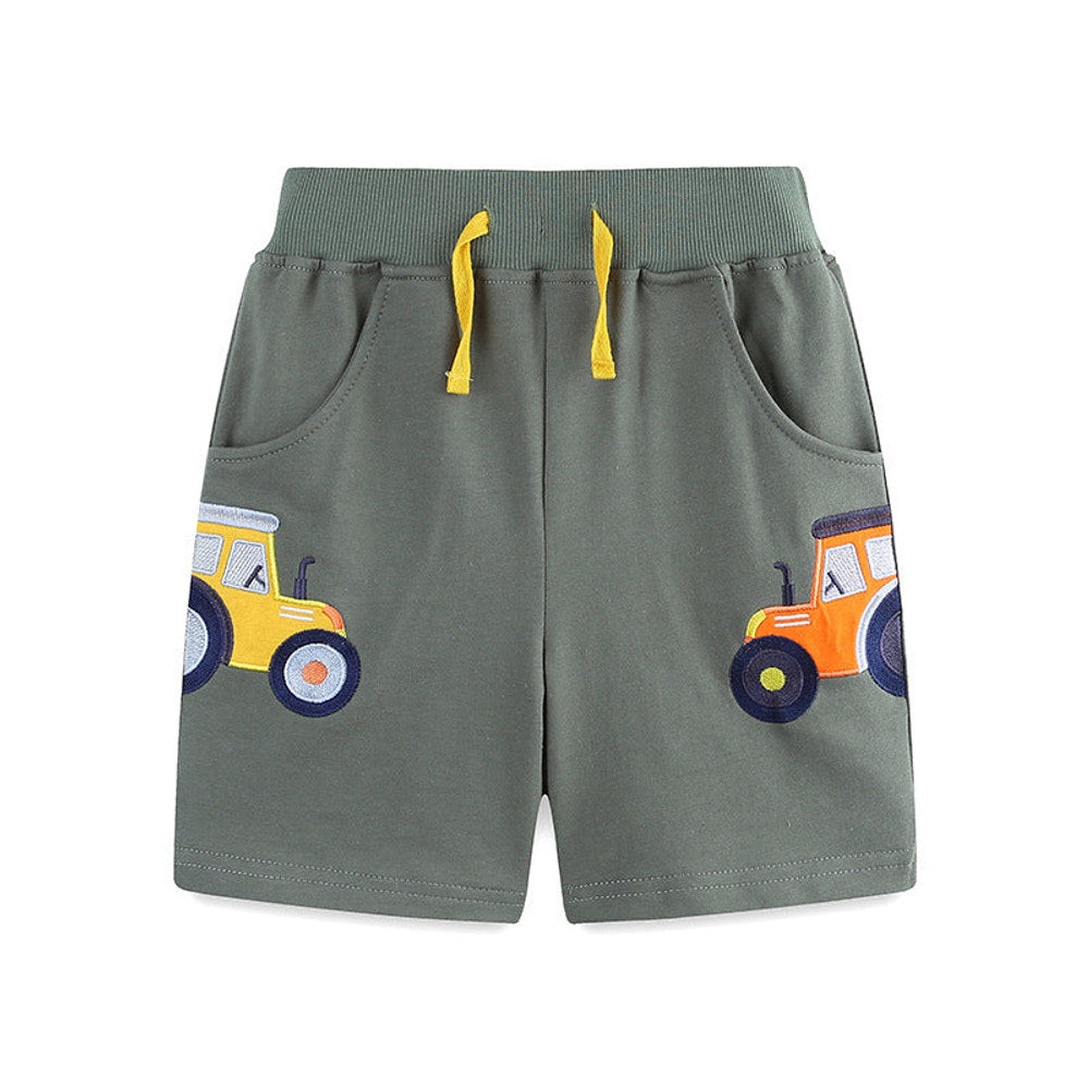 MyKids-USA® Kids Boys Cotton Casual Style Cartoon Cars Pattern Shorts