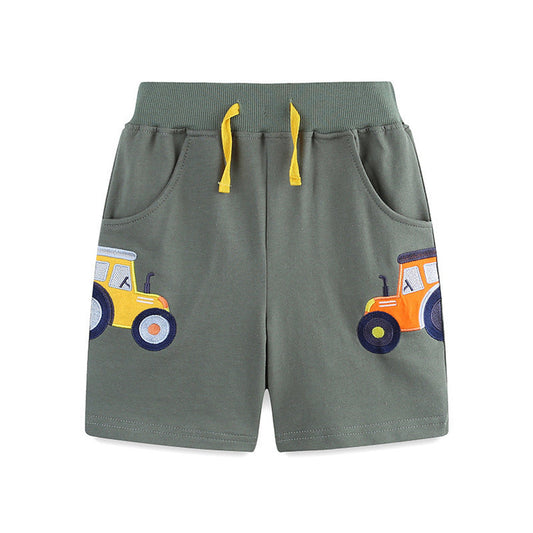 MyKids-USA® Kids Boys Cotton Casual Style Cartoon Cars Pattern Shorts