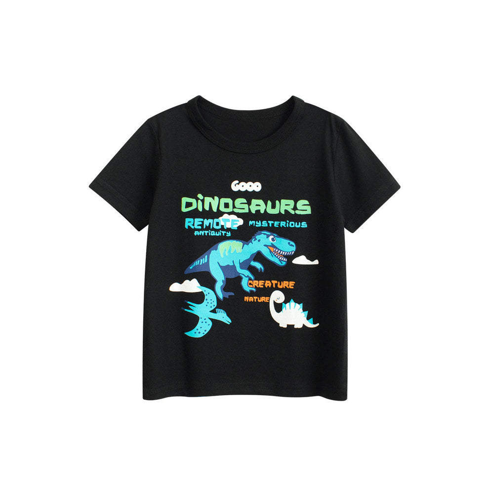 MyKids-USA® Boys’ Animals Cartoon and Letters Pattern T-shirt in European and American Style