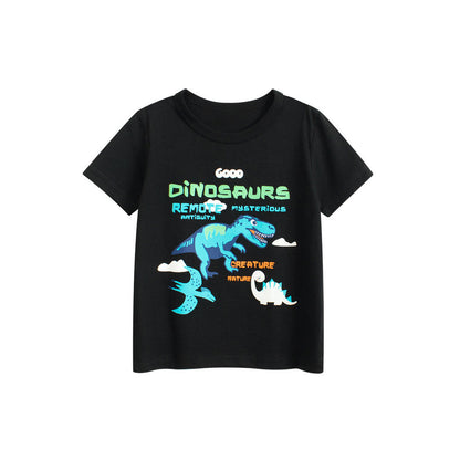 MyKids-USA® Boys’ Animals Cartoon and Letters Pattern T-shirt in European and American Style