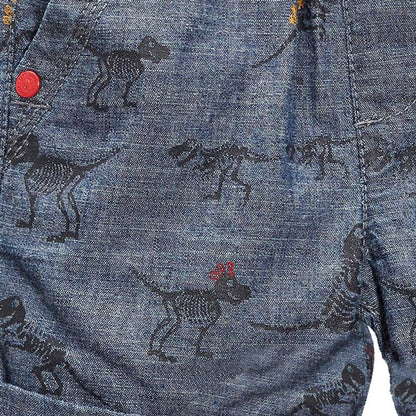 MyKids-USA® Baby Kids Casual Striped Pattern T-shirt and Animals Pattern Shorts Clothing Set for Boys