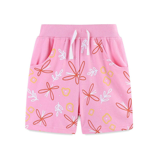 MyKids-USA® Baby Kids Girls Cotton Casual Style Flowers Pattern Shorts