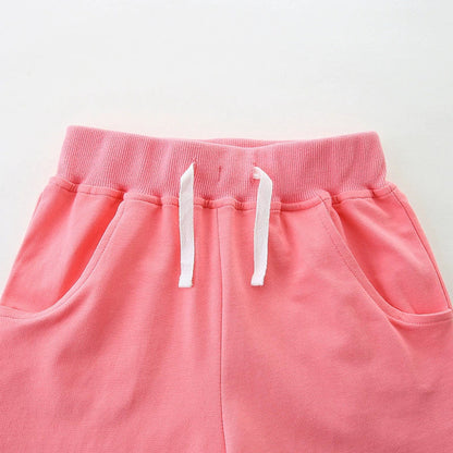 MyKids-USA® Baby Kids Girls Cotton Casual Style Flowers Pattern Shorts
