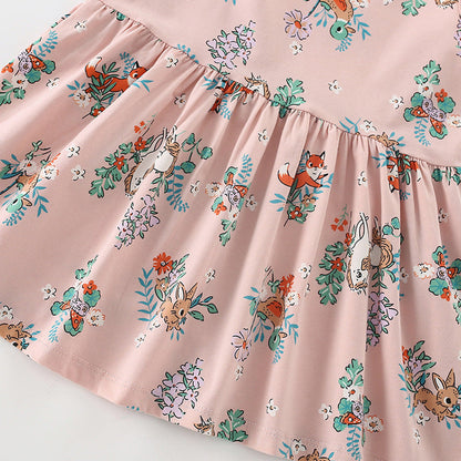 MyKids-USA® Floral Pattern Sleeveless Cute Dress for Stylish Girls