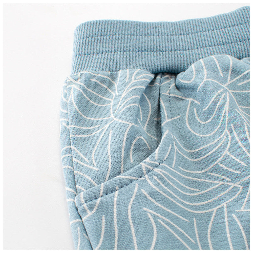 MyKids-USA® Boys Cotton Casual Style Geometric Pattern Shorts