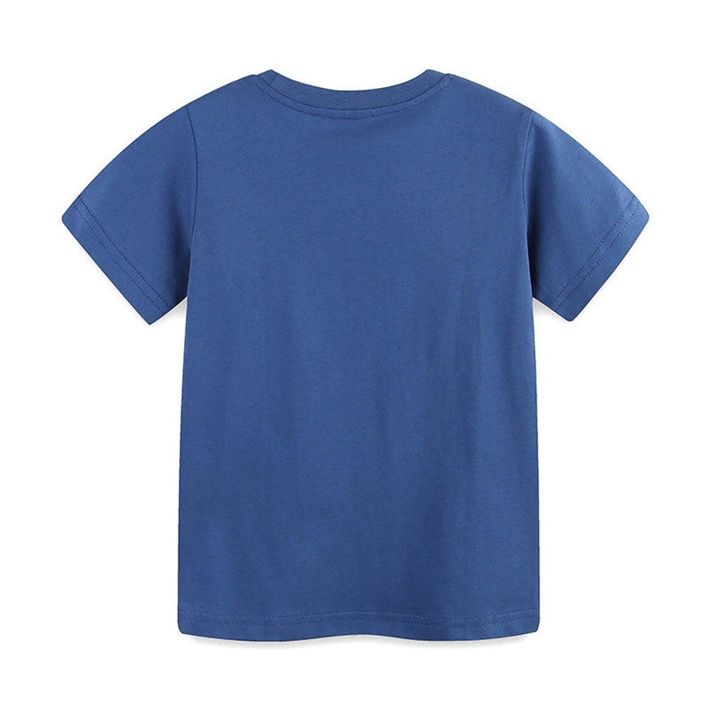 MyKids-USA® Boys’ Marine Animals Cartoon Pattern T-shirt in European and American Style