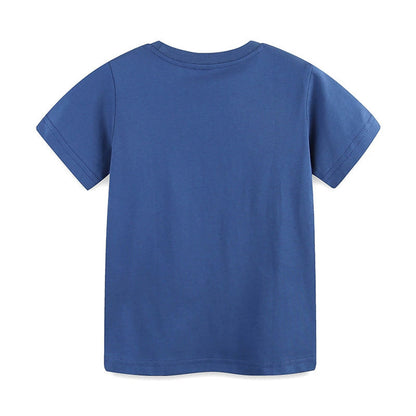 MyKids-USA® Boys’ Marine Animals Cartoon Pattern T-shirt in European and American Style
