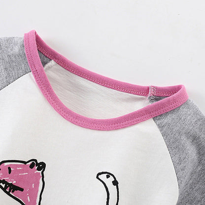 MyKids-USA® Boys’ Animals Cartoon Pattern T-shirt in European and American Style