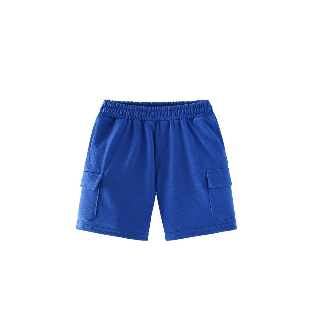 MyKids-USA® High Quality Boys’ Blue Soft Sport Shorts