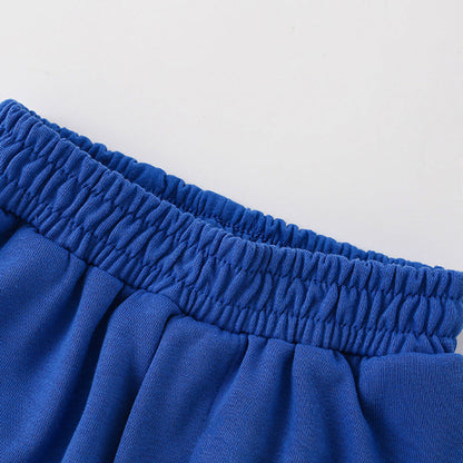 MyKids-USA® High Quality Boys’ Blue Soft Sport Shorts